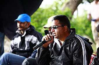 On the sets of 'Raavan'