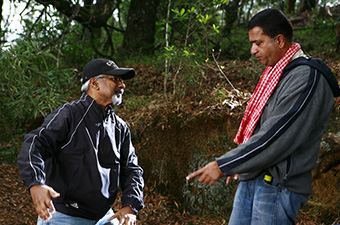 With Mani Ratnam in 'Raavan'