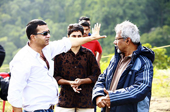 With Mani Ratnam in 'Raavan'
